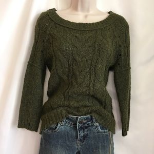 Very Soft Loft Brand Olive Green Sweater